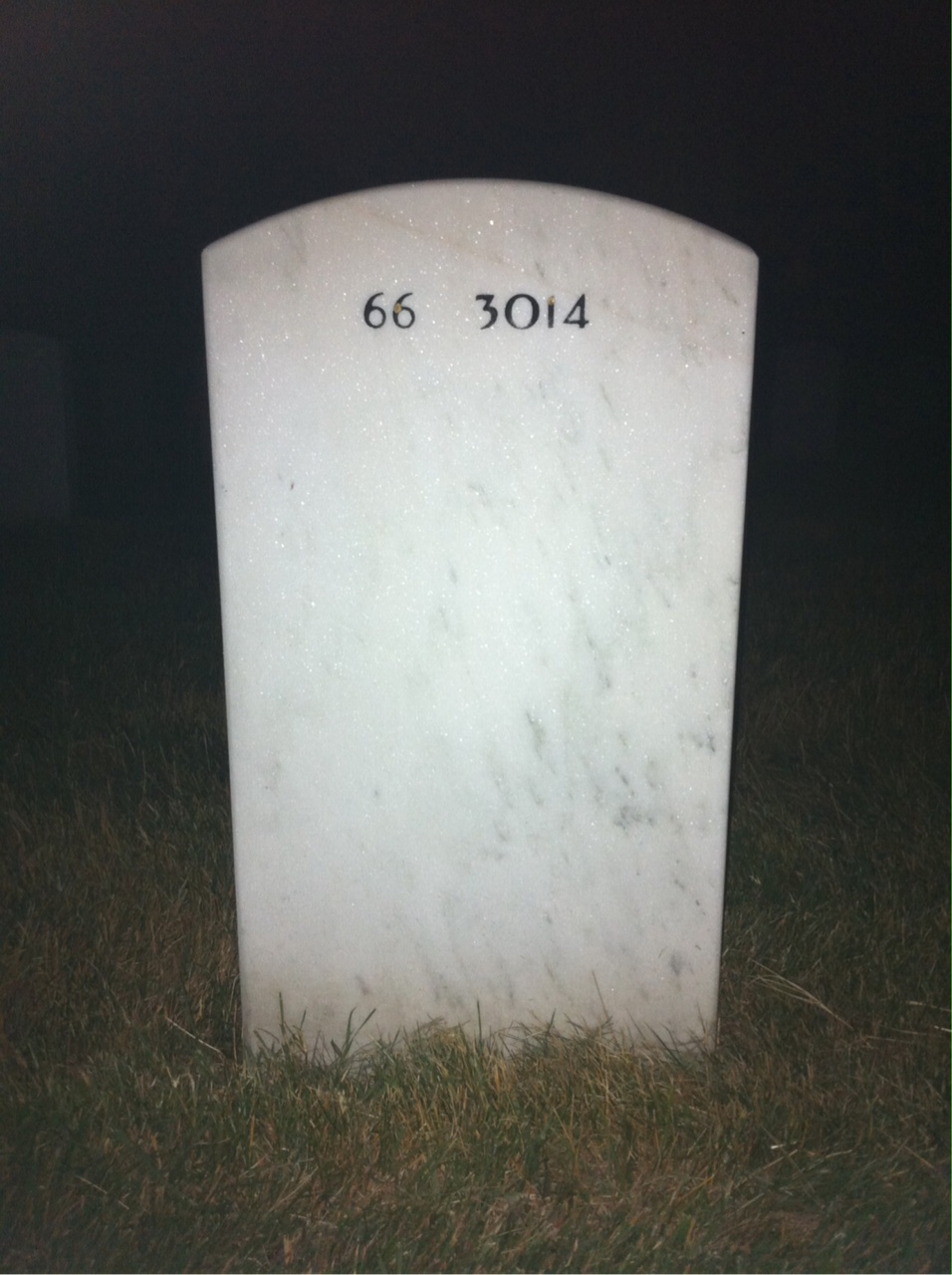 Back of headstone — Clyde Althouse