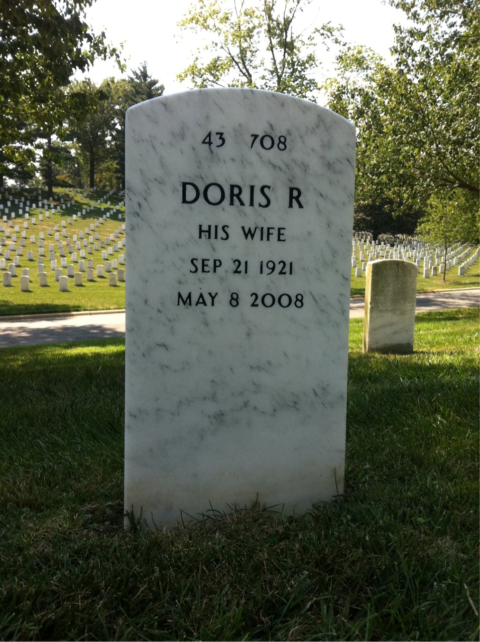 Back of headstone — Wistar Pittard