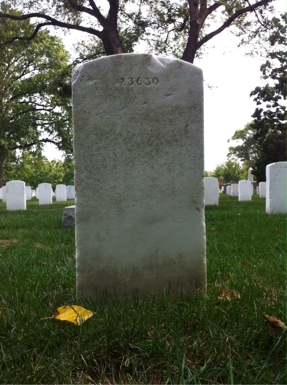 Back of headstone — Frank Mullen