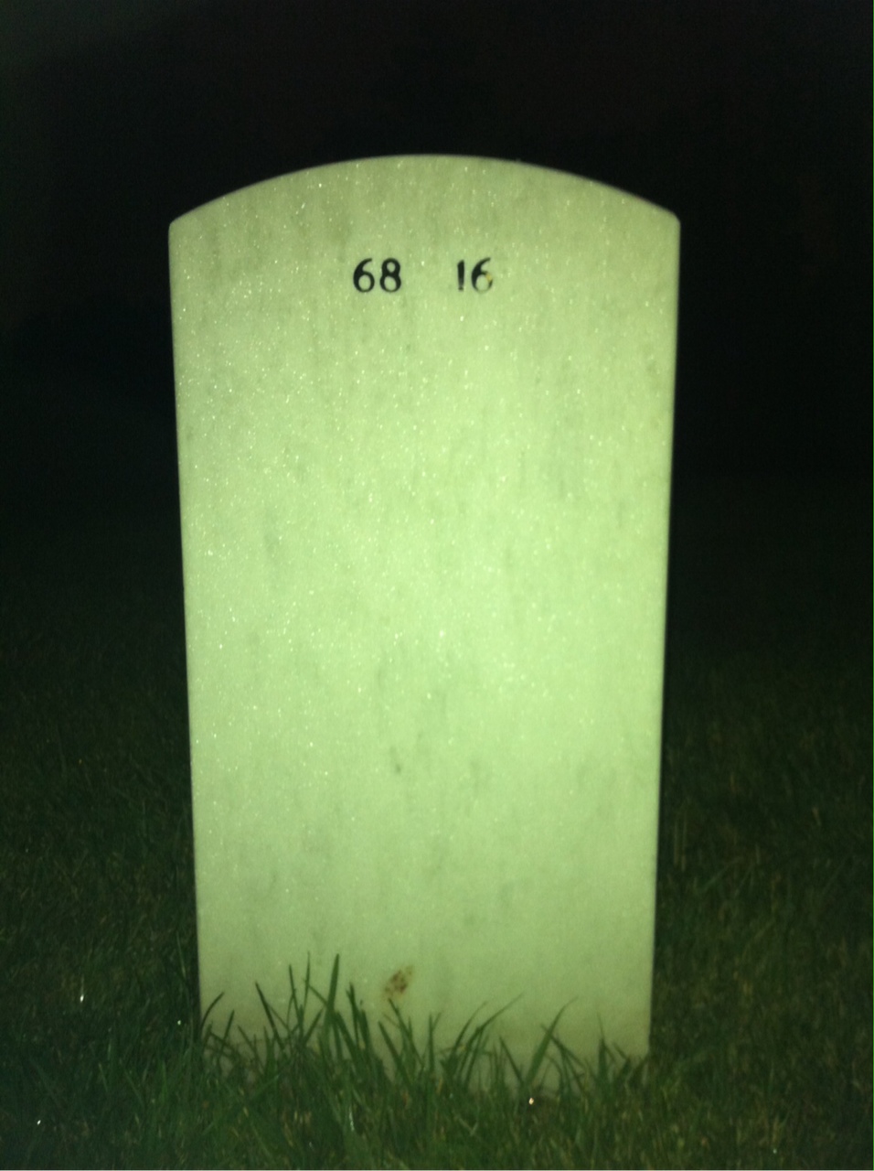 Back of headstone — William Volz