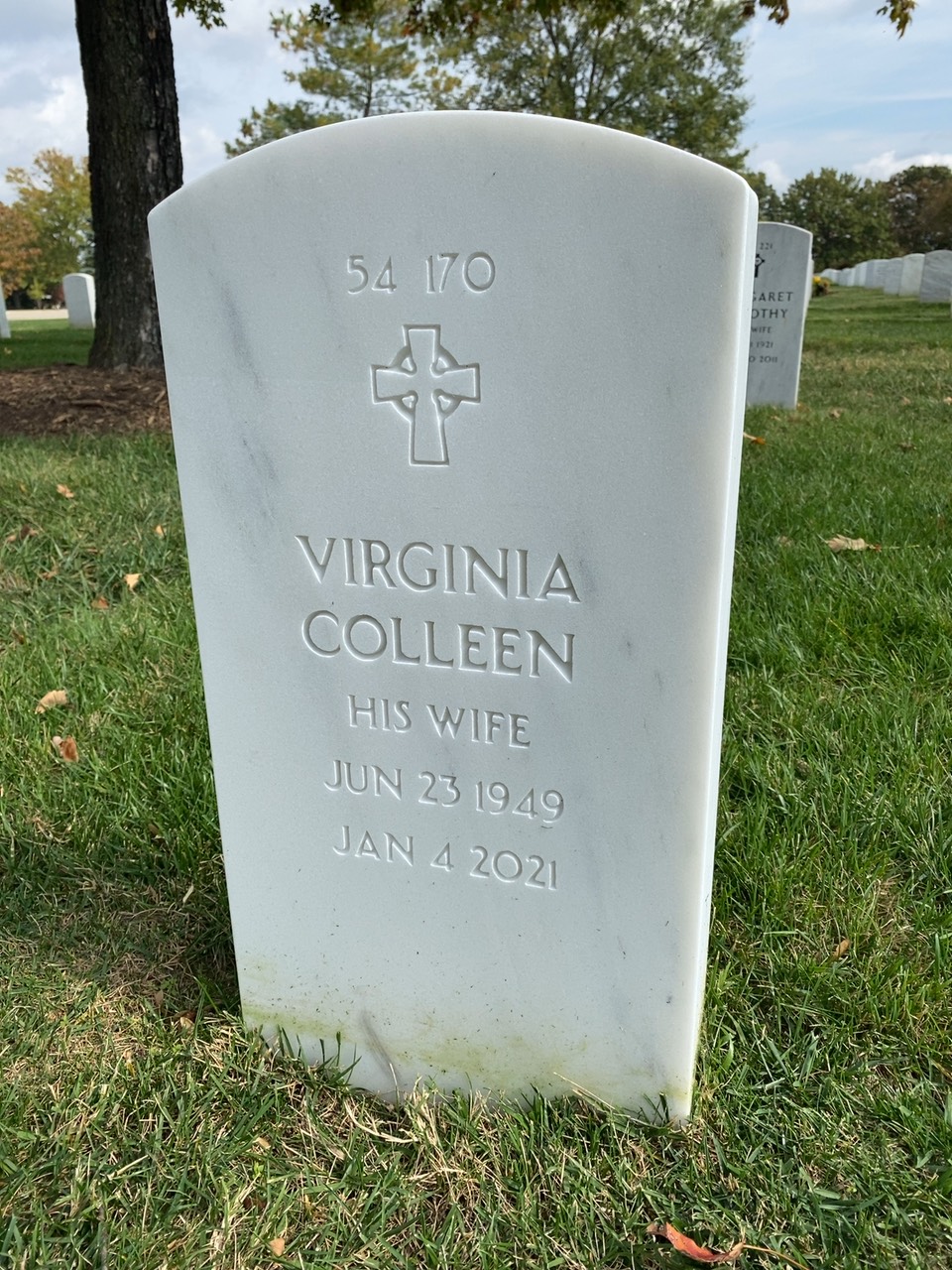Back of headstone — Paul Crisp