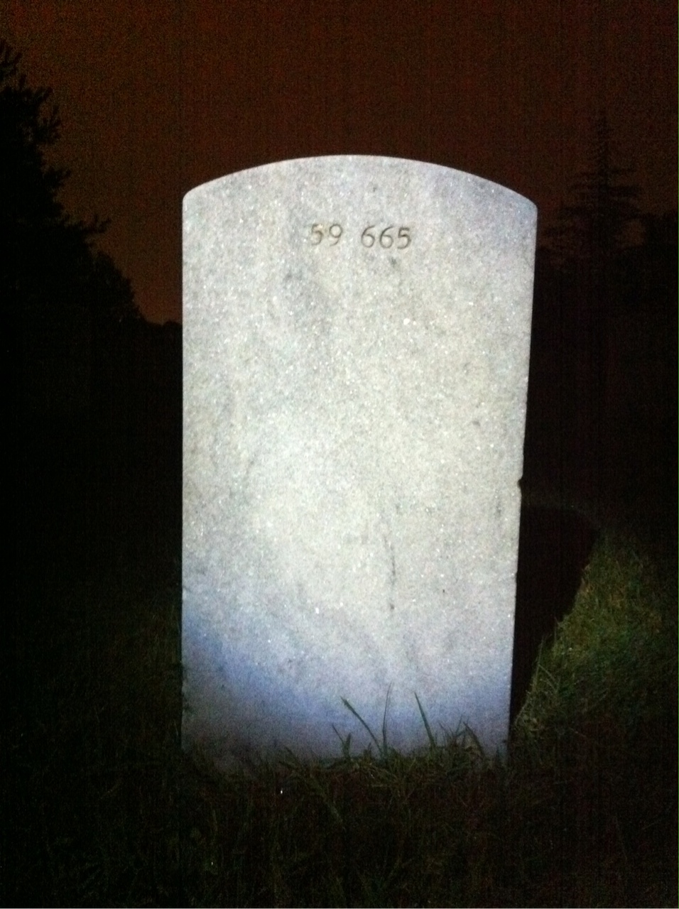 Back of headstone — Karl Biederman