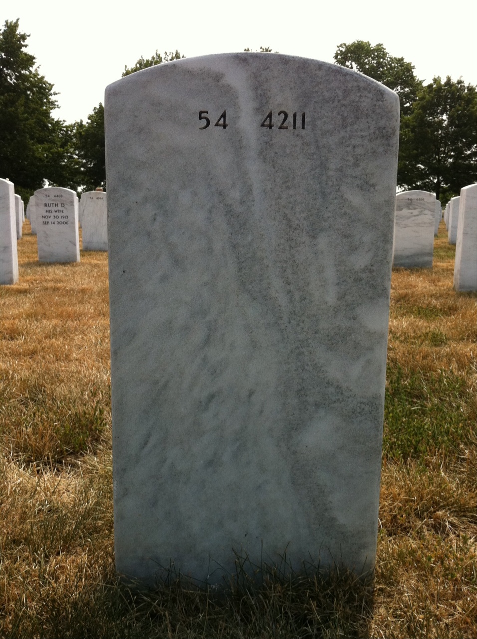 Back of headstone — Thomas Latch