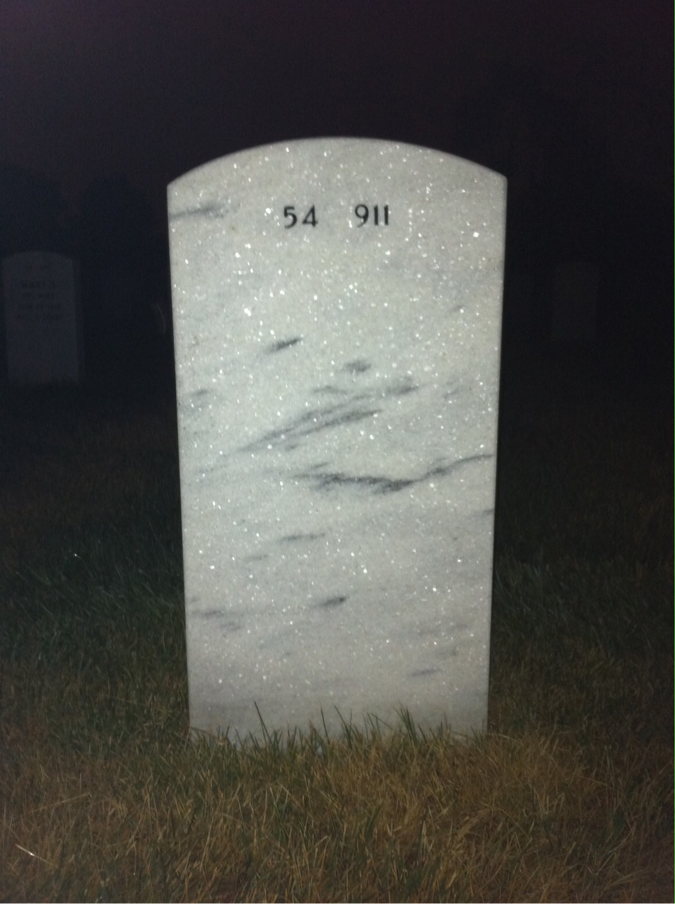Back of headstone — Craig Hutchinson