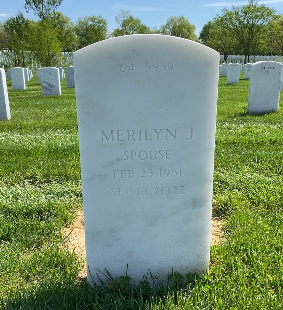 Back of headstone — Bruce Crowthers