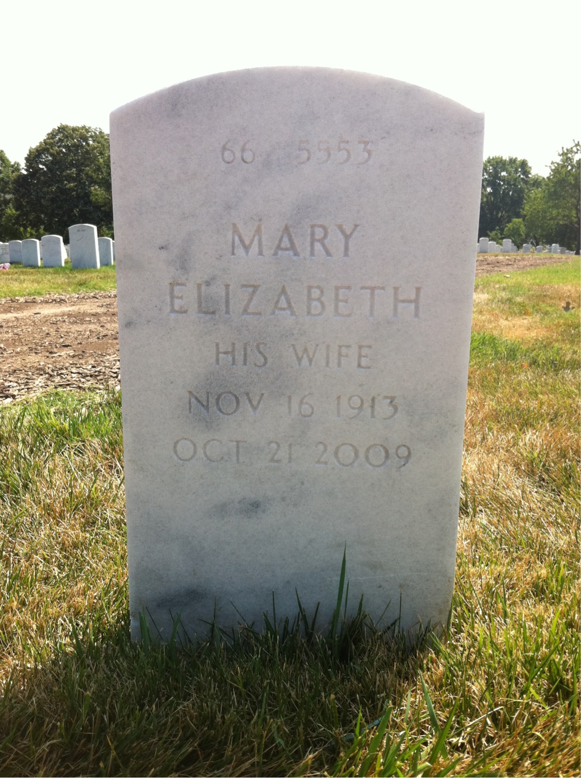 Back of headstone — Frazer Hilder