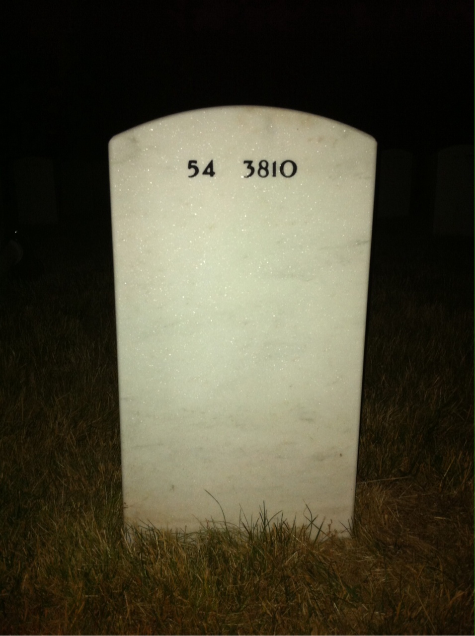 Back of headstone — Bruce Fusner
