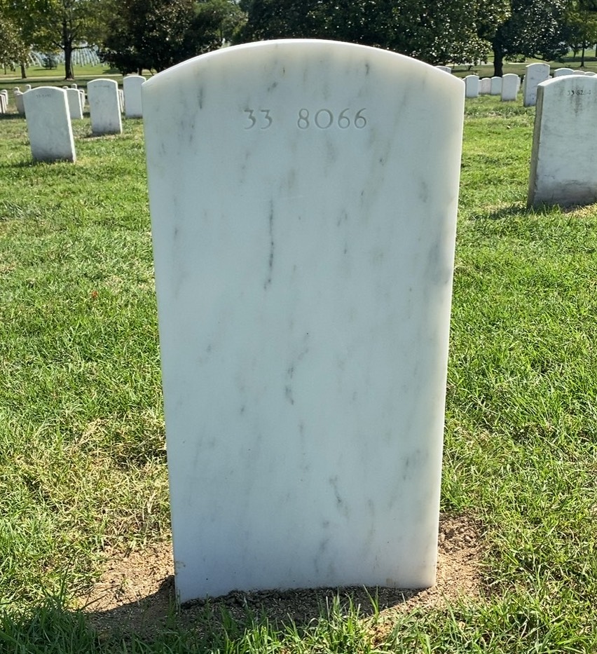 Back of headstone — John Morrow