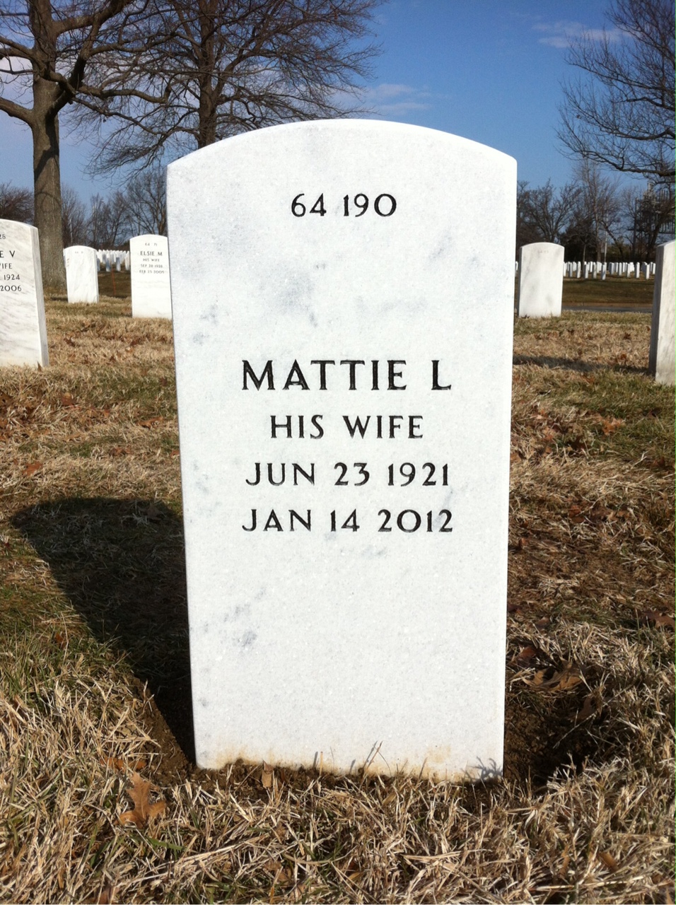 Back of headstone — Easley Moore
