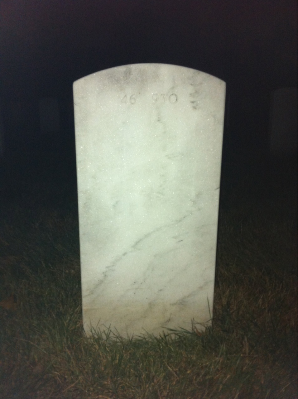 Back of headstone — Edward Cambra
