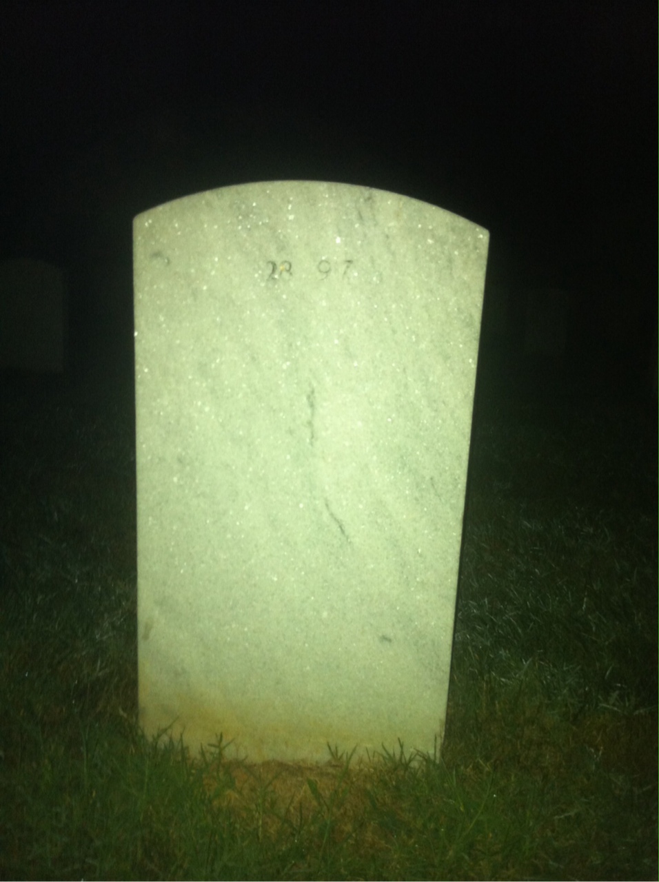 Back of headstone — William Mck Jackson