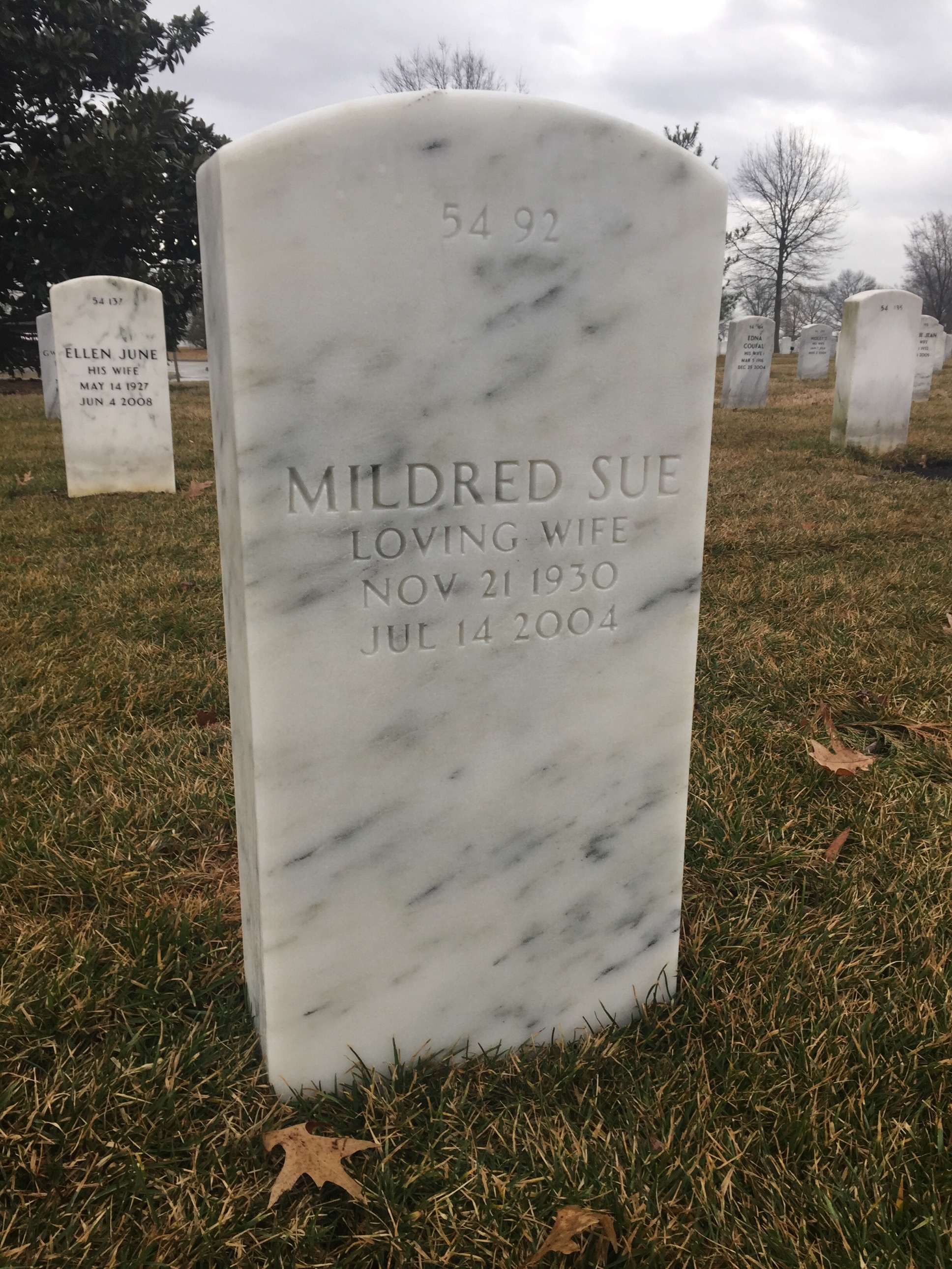 Back of headstone — Robert Fernandez