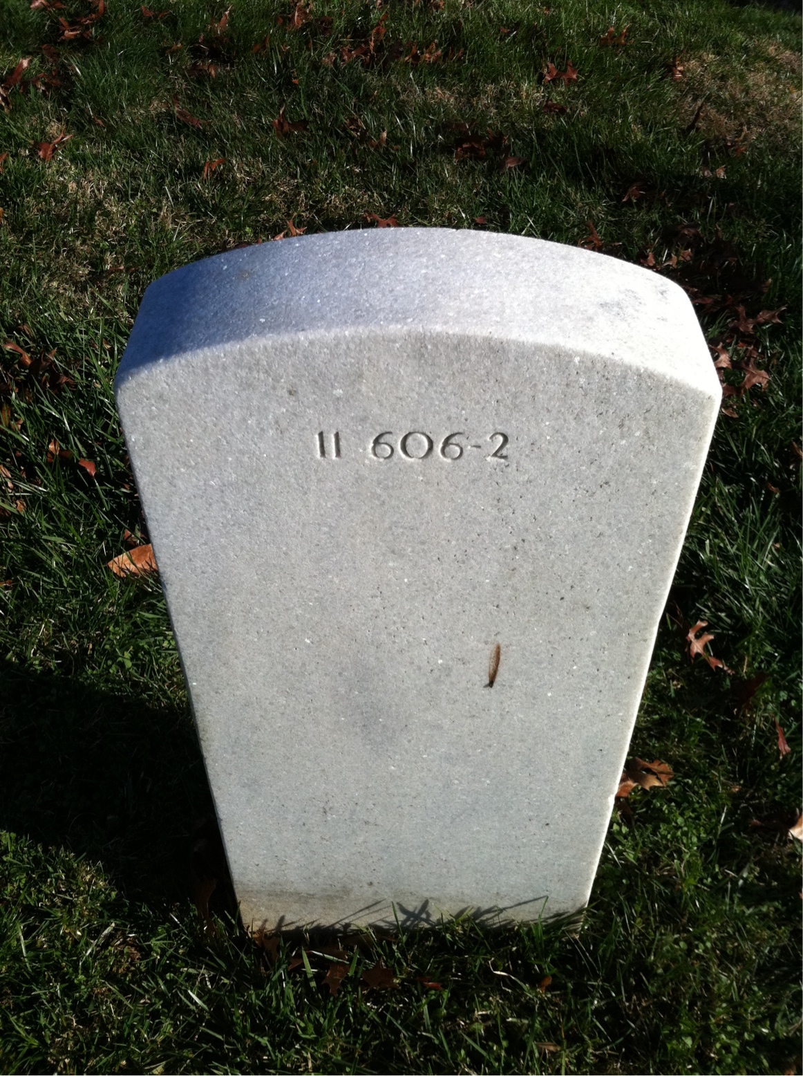 Back of headstone — Robert Ames