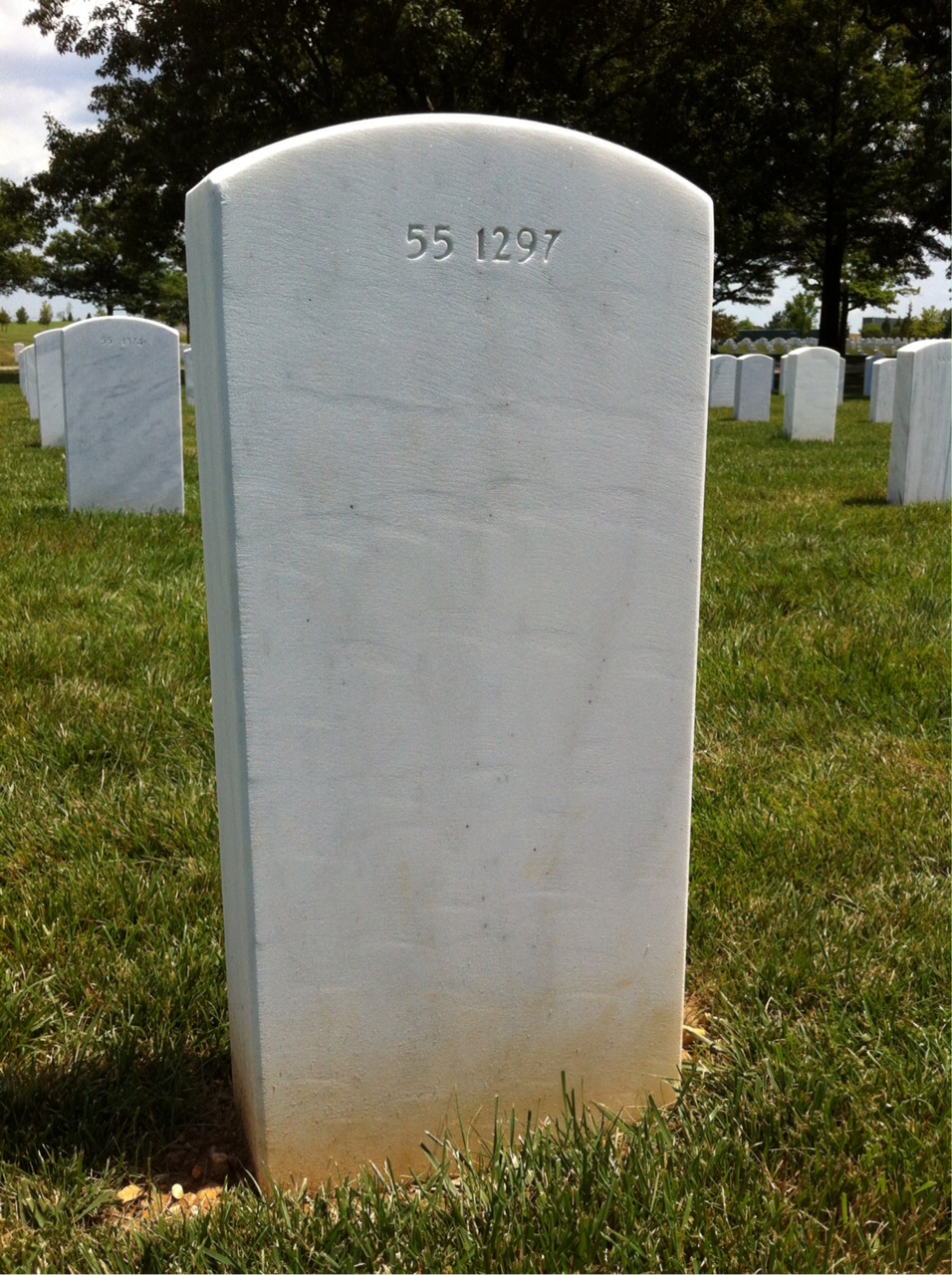 Back of headstone — Wayne Frank Novak