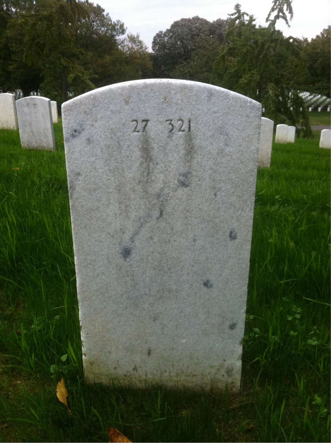 Back of headstone — William Mullett