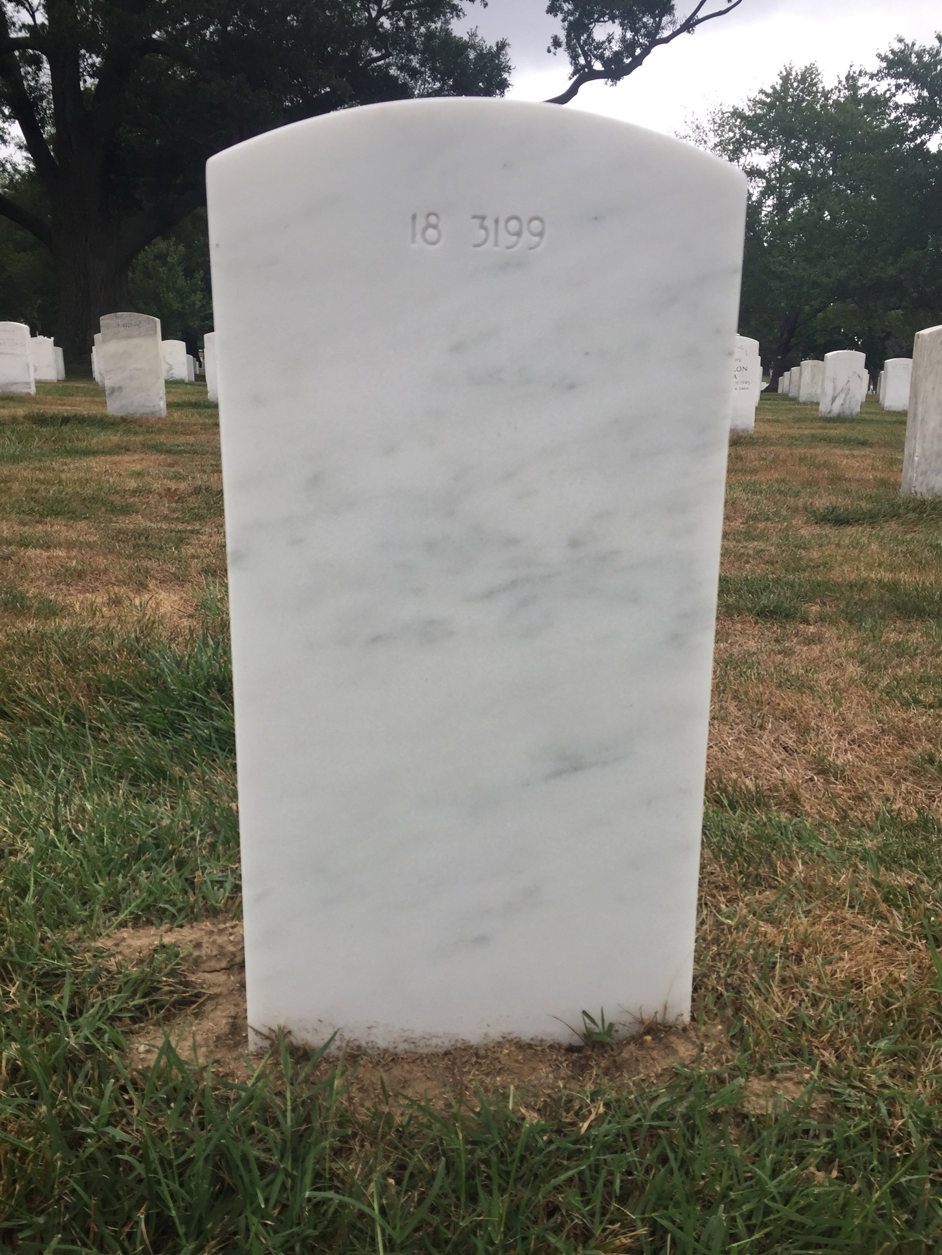 Back of headstone — Alfred Crittenden