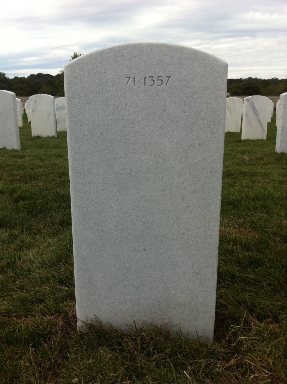 Back of headstone — William Dwight Stoneburner