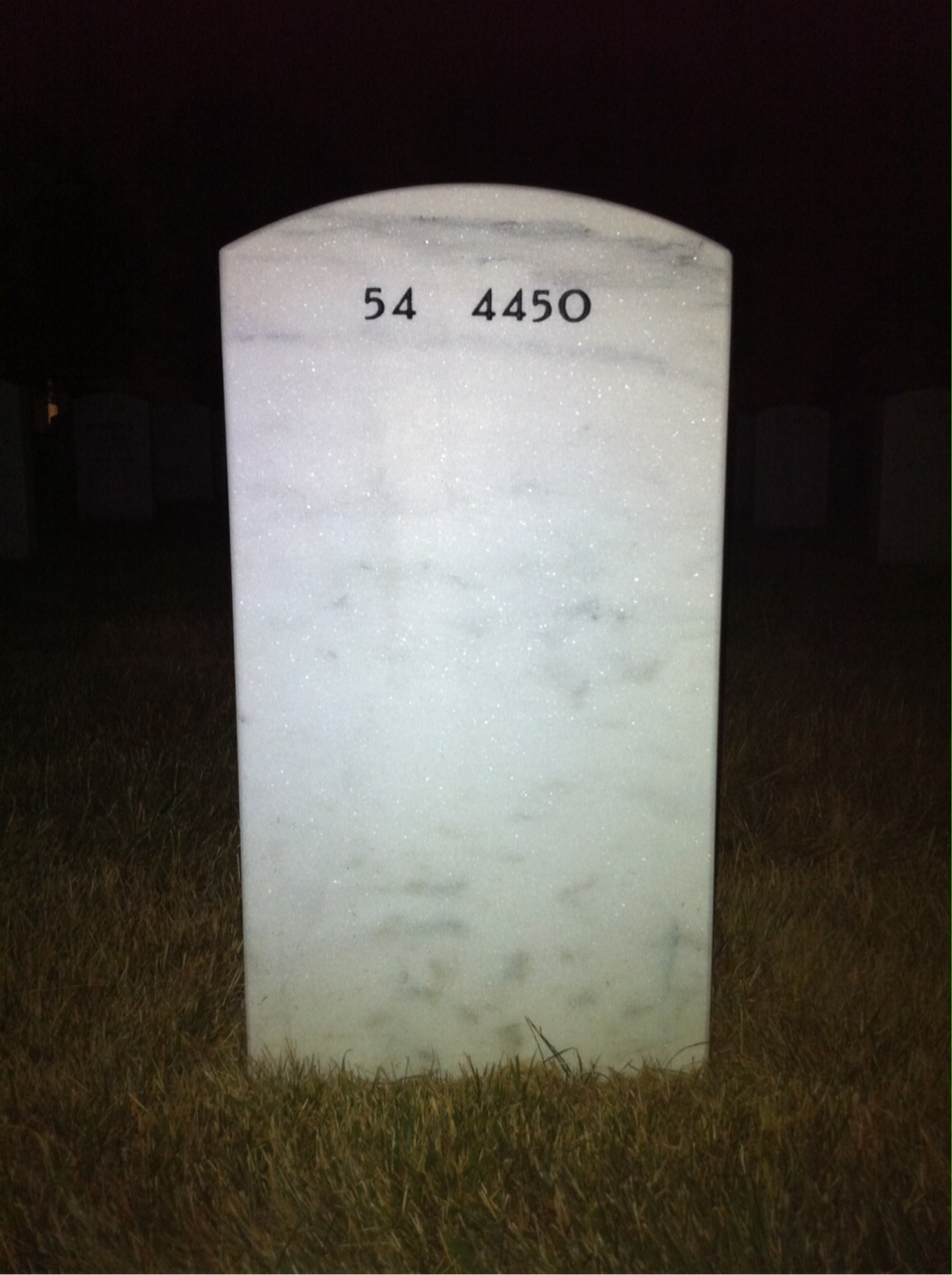 Back of headstone — Edward Golob