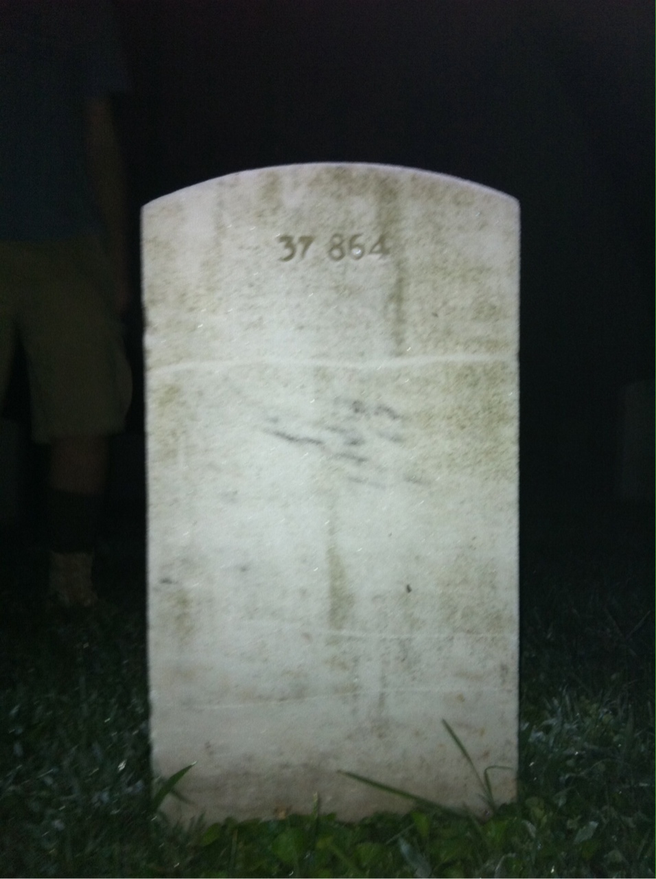 Back of headstone — William Elmer Burt