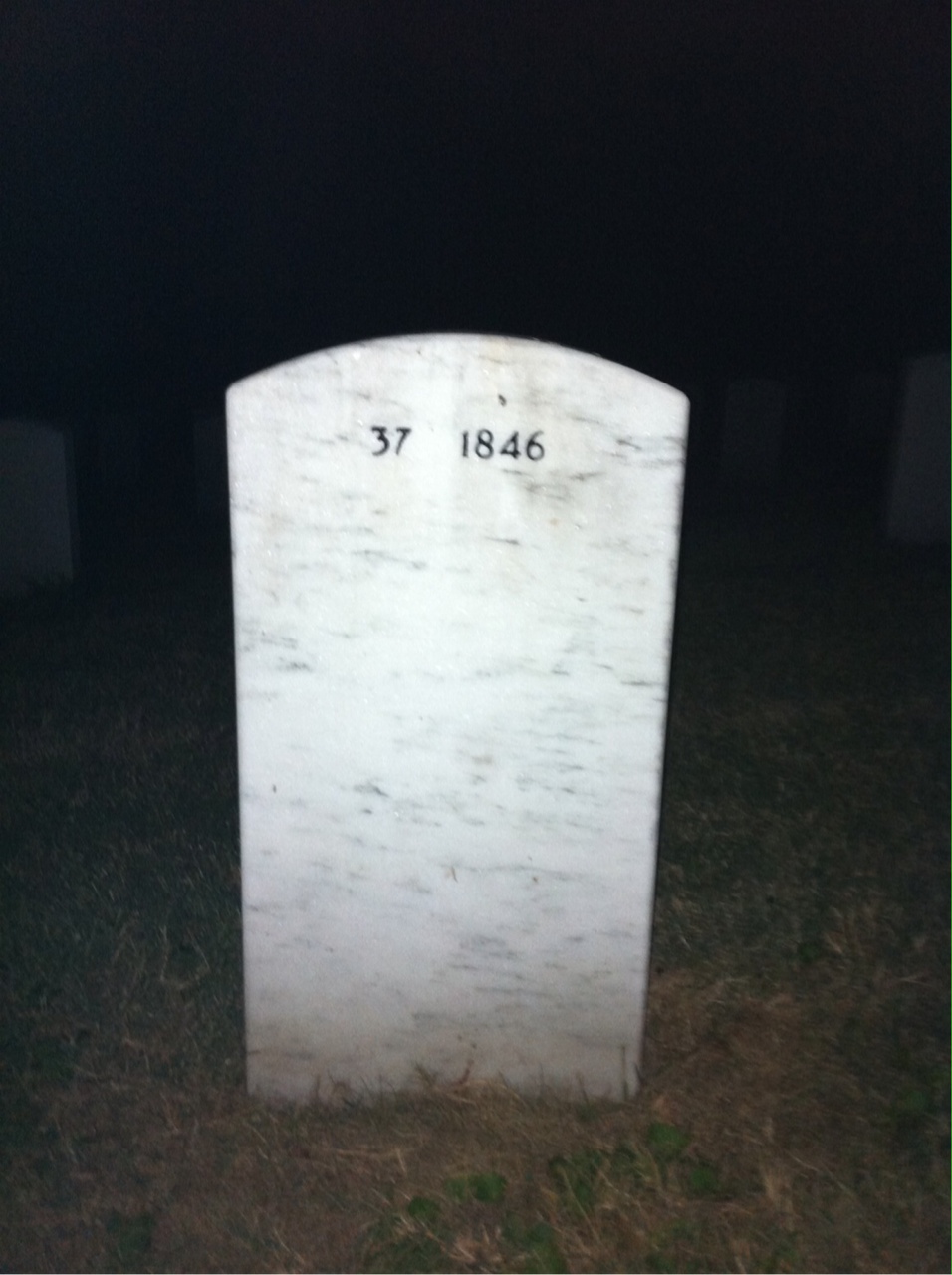 Back of headstone — Robert Rickerson