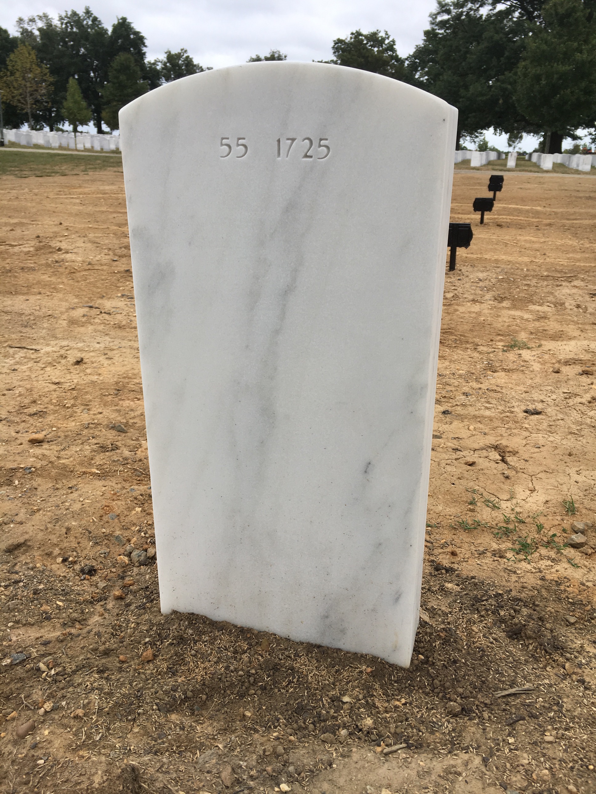 Back of headstone — Zachary A Henry