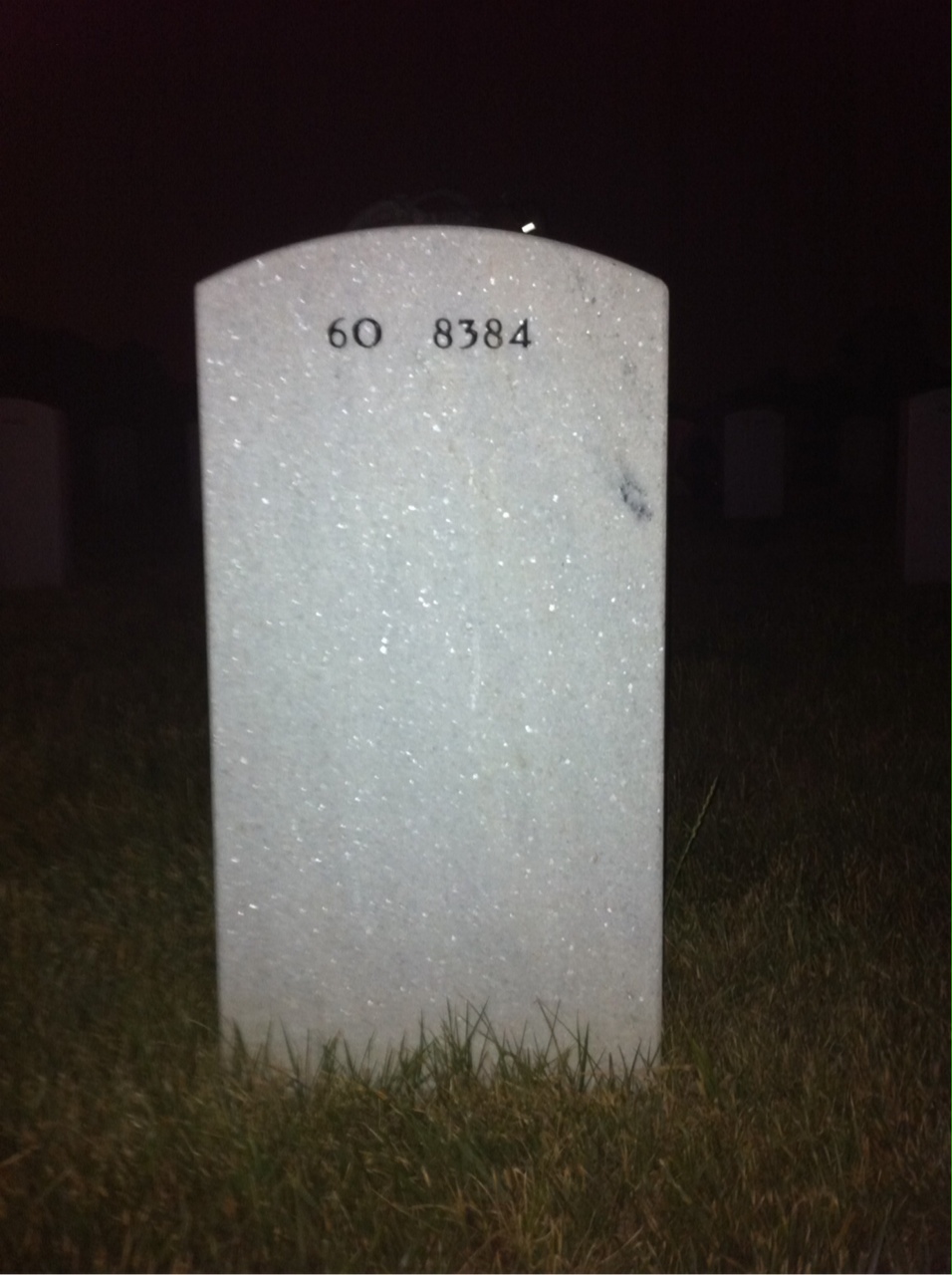 Back of headstone — Richard Miesse