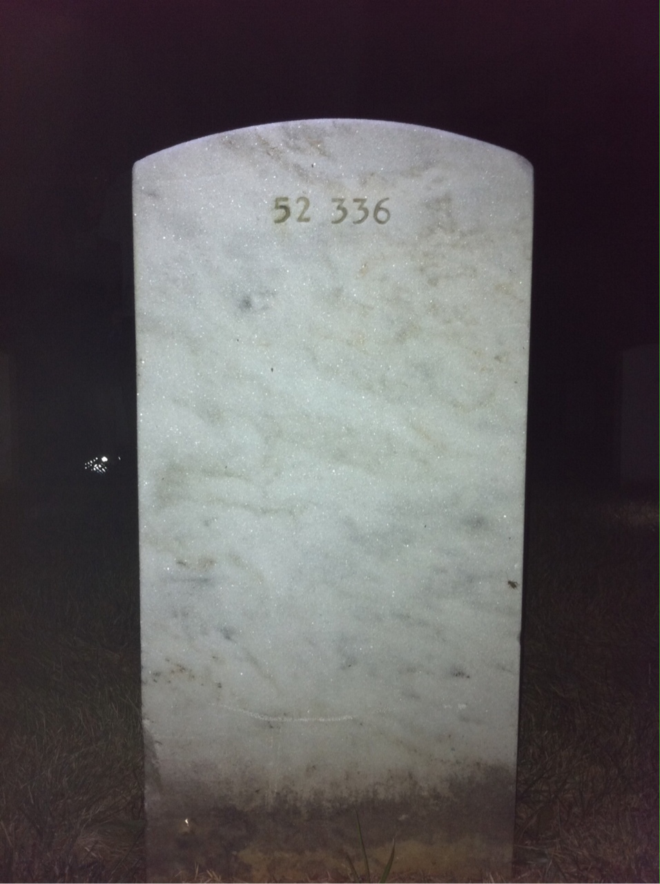 Back of headstone — Douglas Bruce Eckert