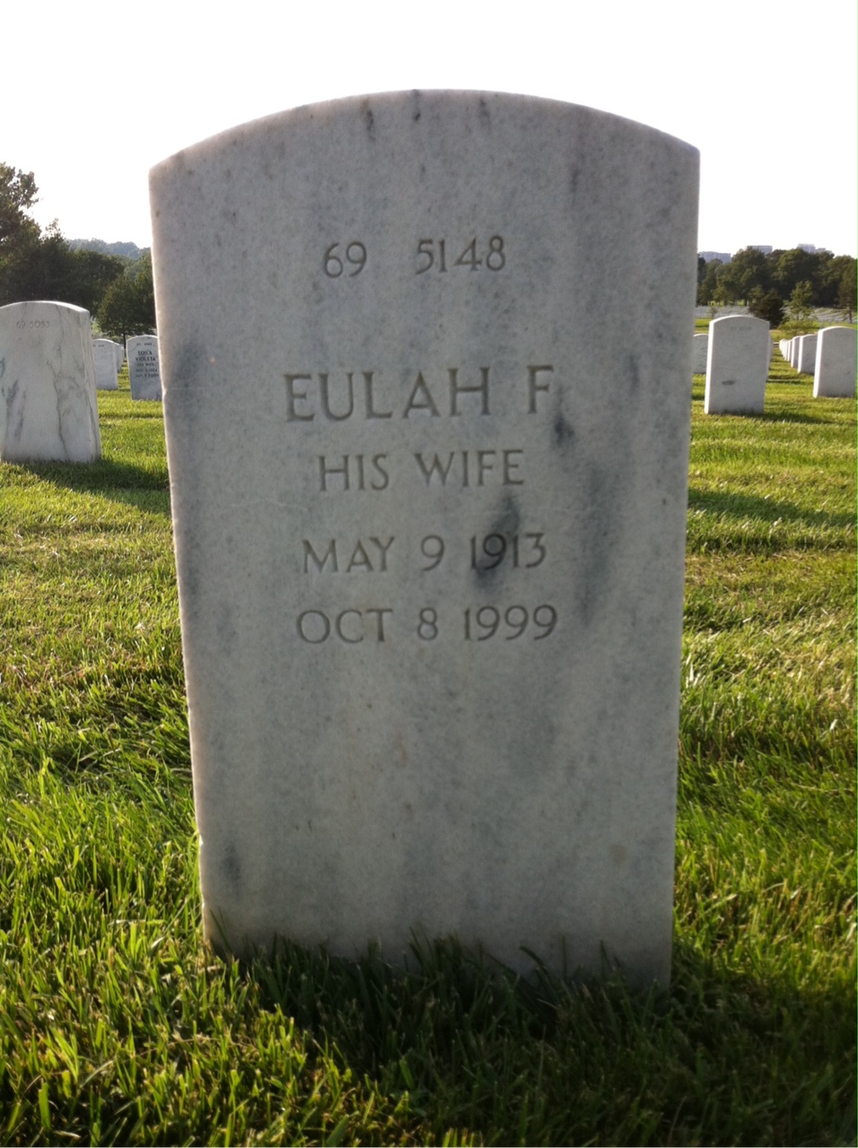 Back of headstone — William Anderson