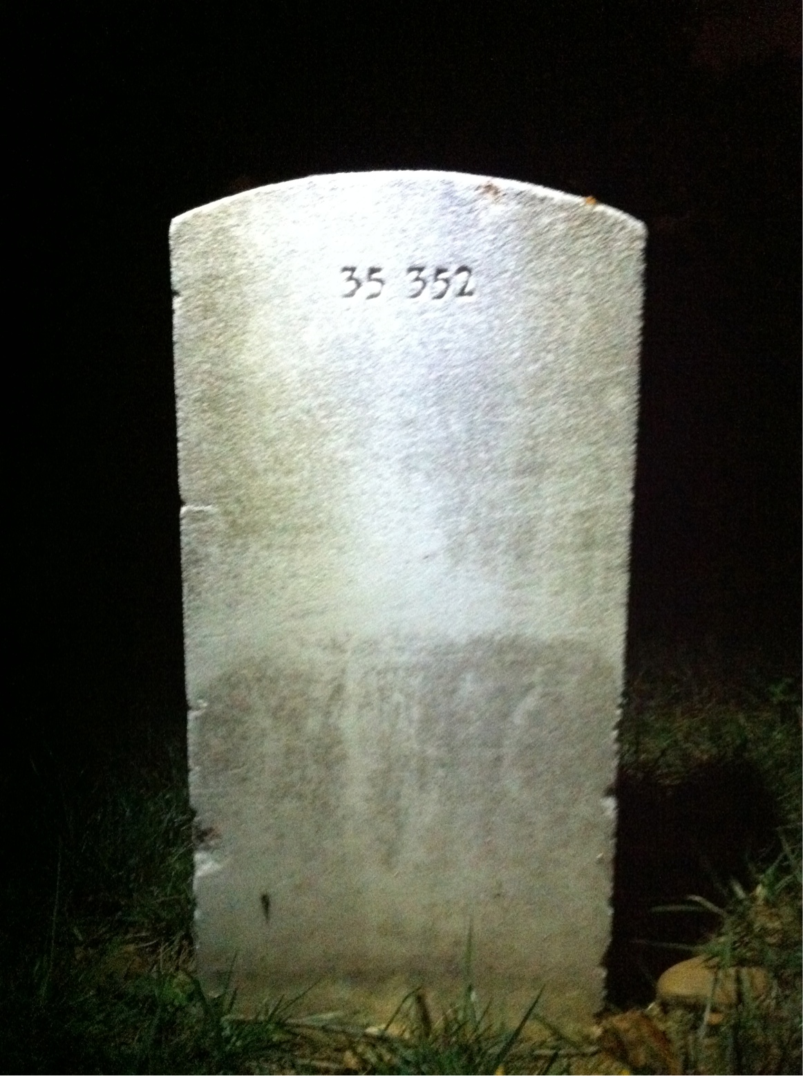 Back of headstone — Robin Adelt