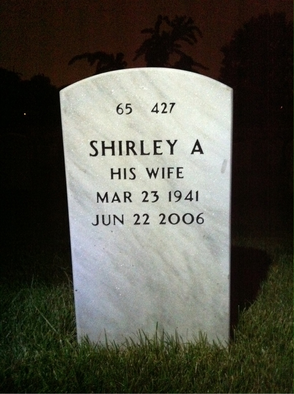 Back of headstone — Clarence Lewis
