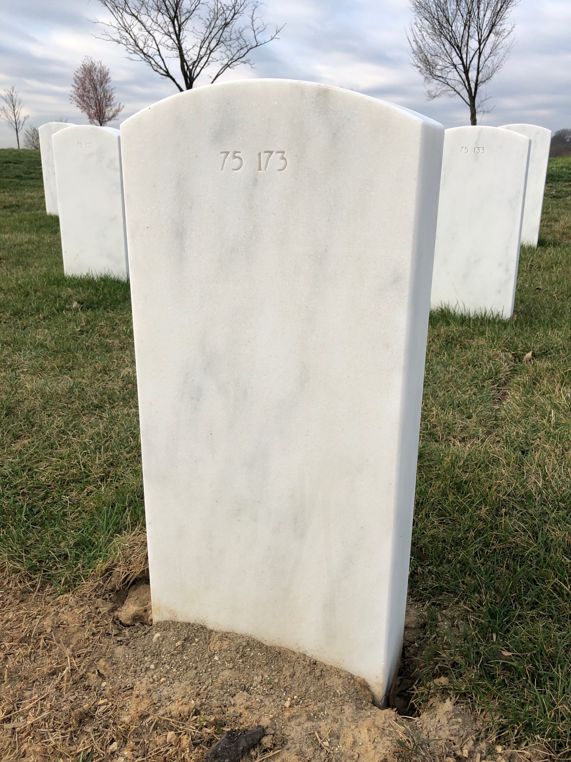 Back of headstone — Mildred Anderson