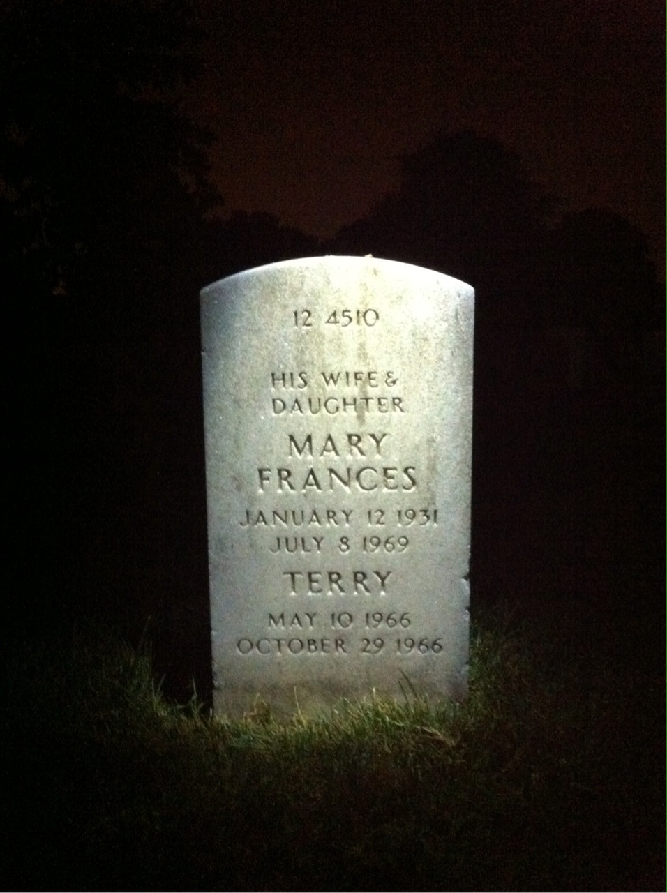 Back of headstone — Zedekiah Suggs