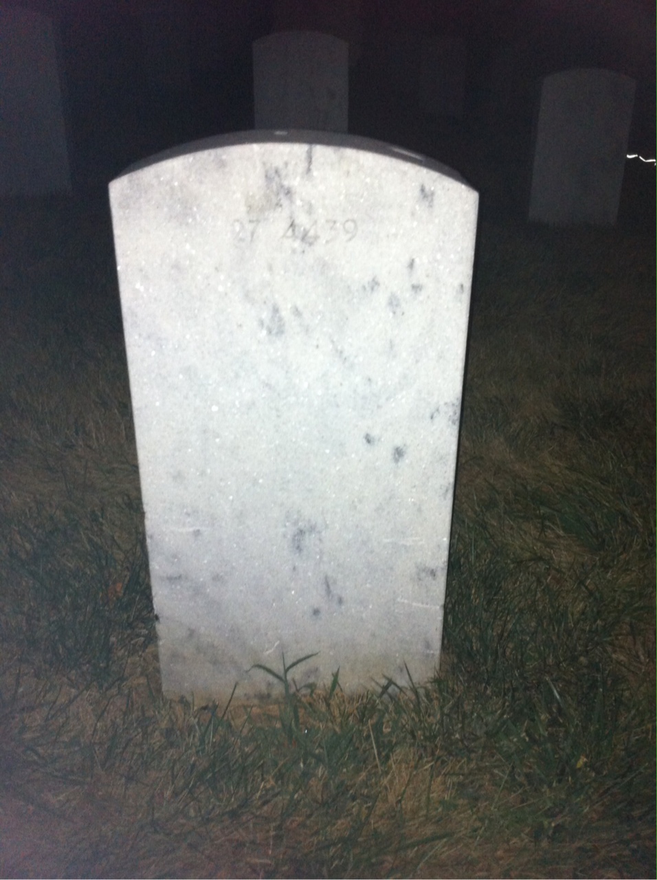 Back of headstone — Thomas Miller