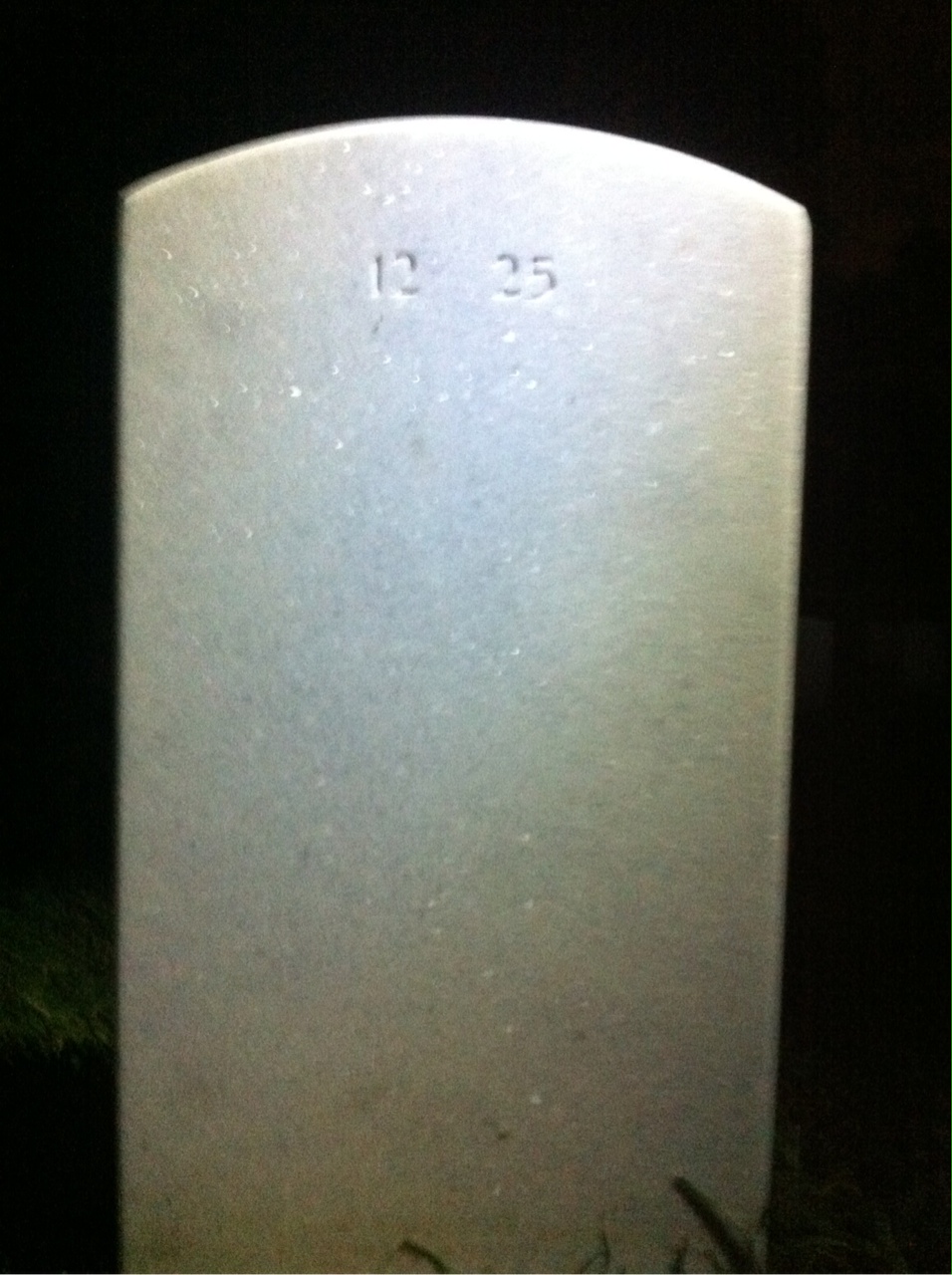 Back of headstone — Jonnathon Andrew Cenkner