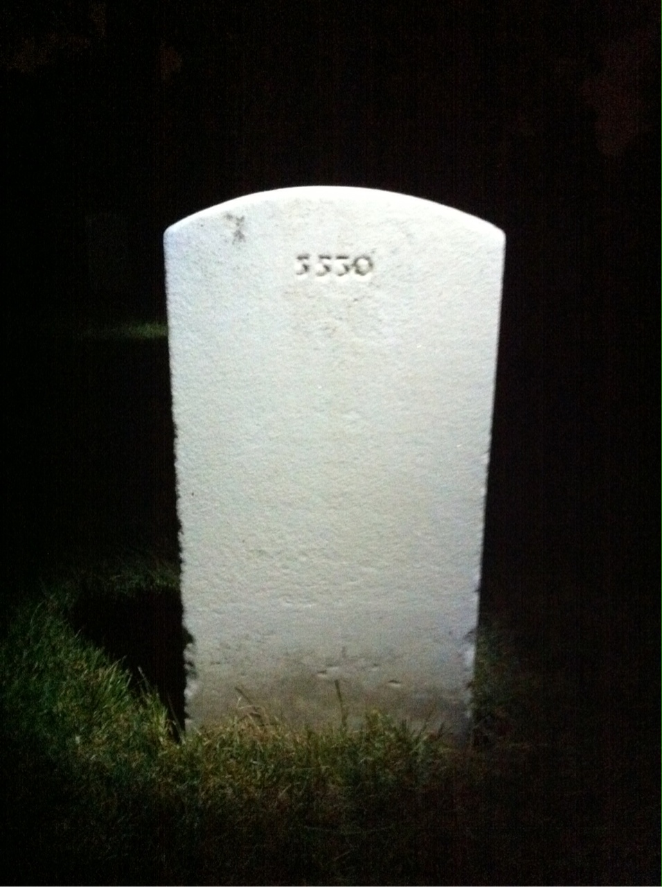 Back of headstone — Roy Anderson