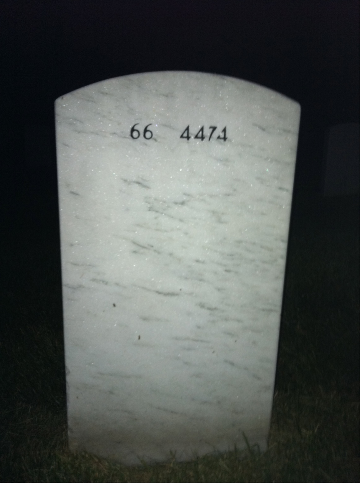 Back of headstone — Manuel Romo