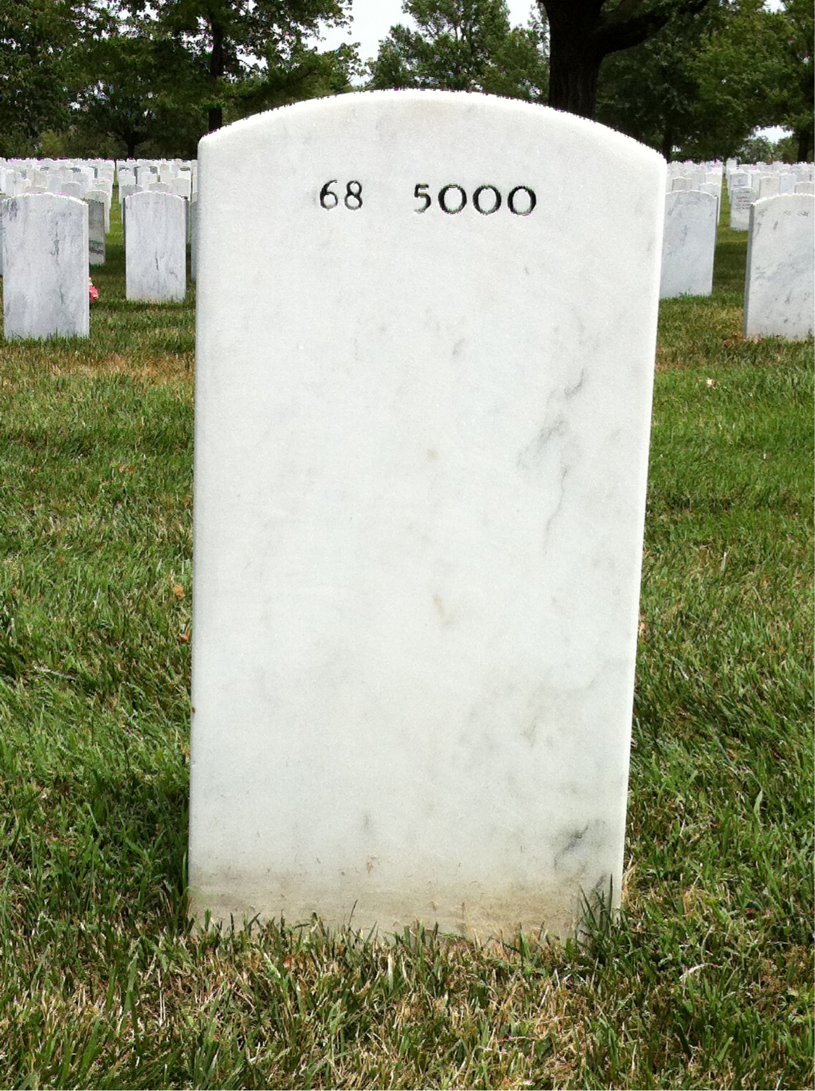 Back of headstone — Charles Giorlando