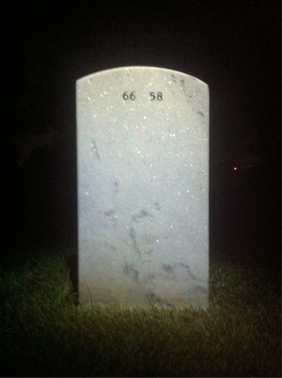 Back of headstone — Albert Redman