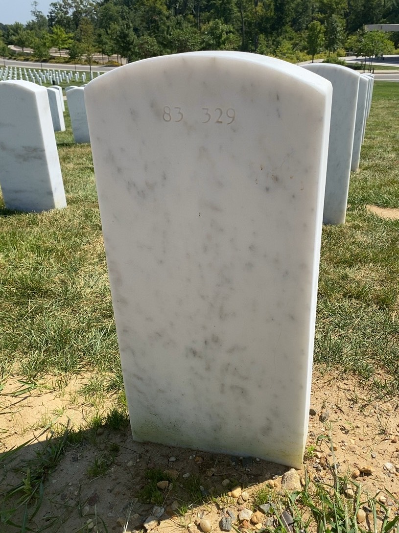 Back of headstone — William Louis Kervahn