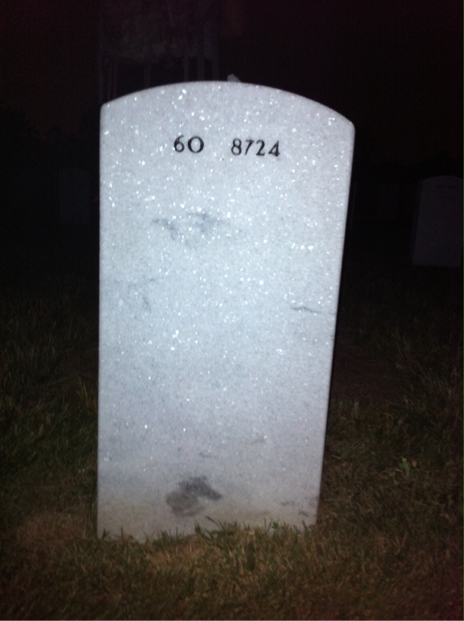 Back of headstone — Benjamin Tiffner