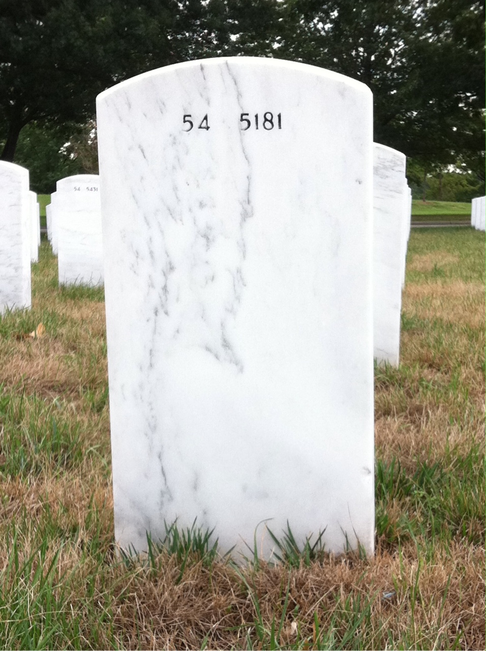 Back of headstone — Clinton Seymour