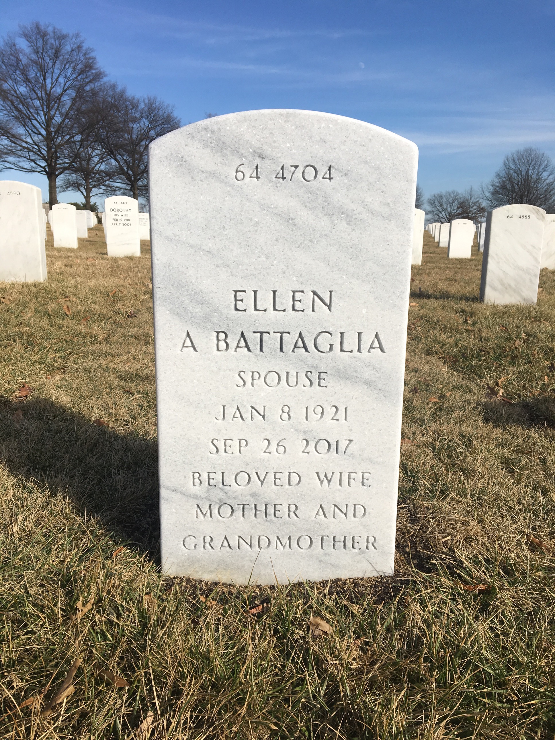 Back of headstone — Edward Kubacki