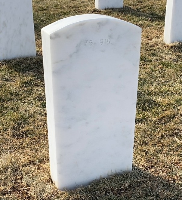 Back of headstone — John Been