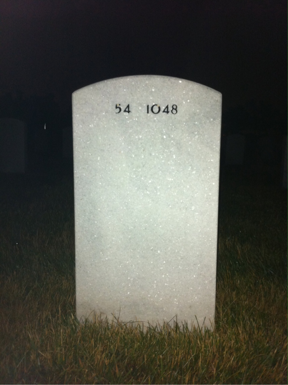 Back of headstone — Aaron Tyndale