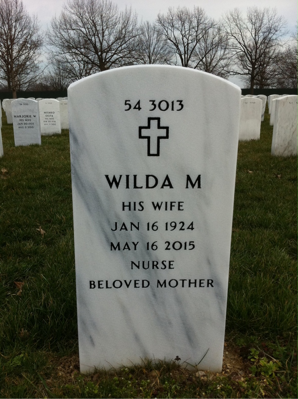 Back of headstone — Albert Sweet