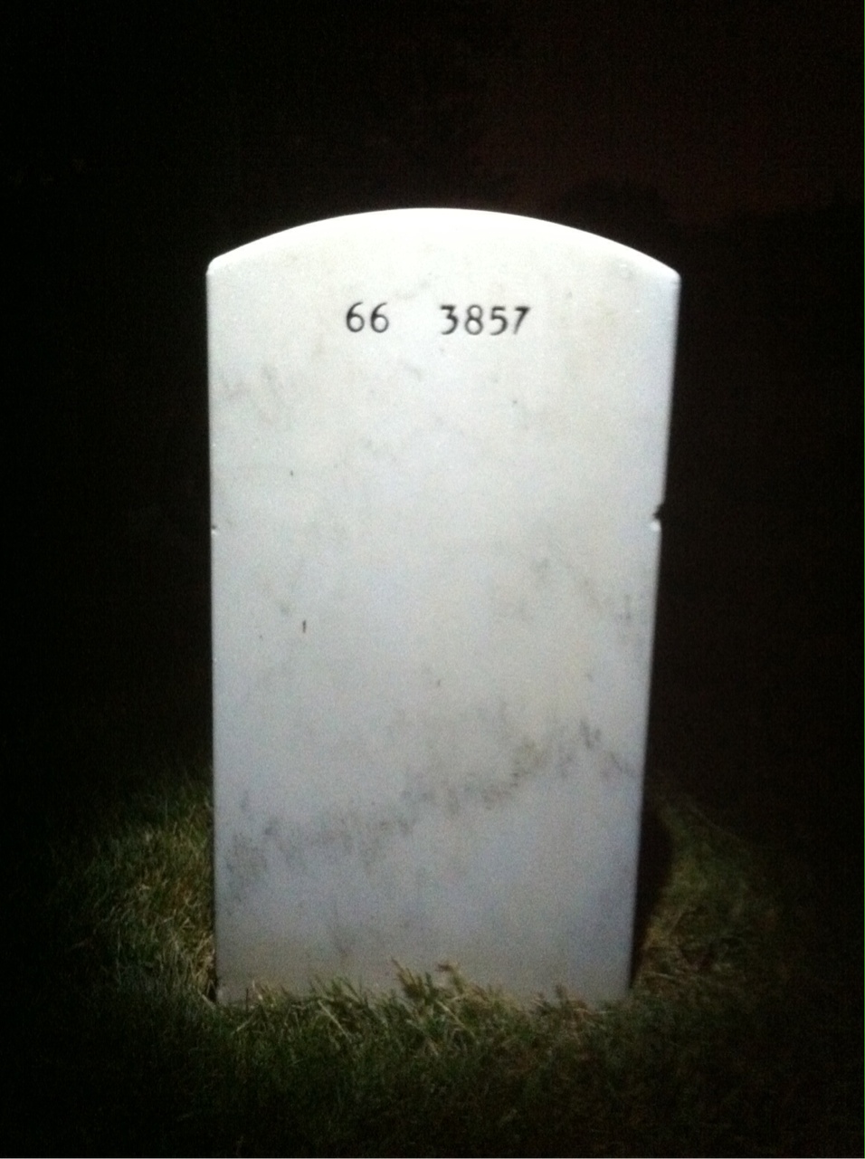 Back of headstone — Joseph Baranski