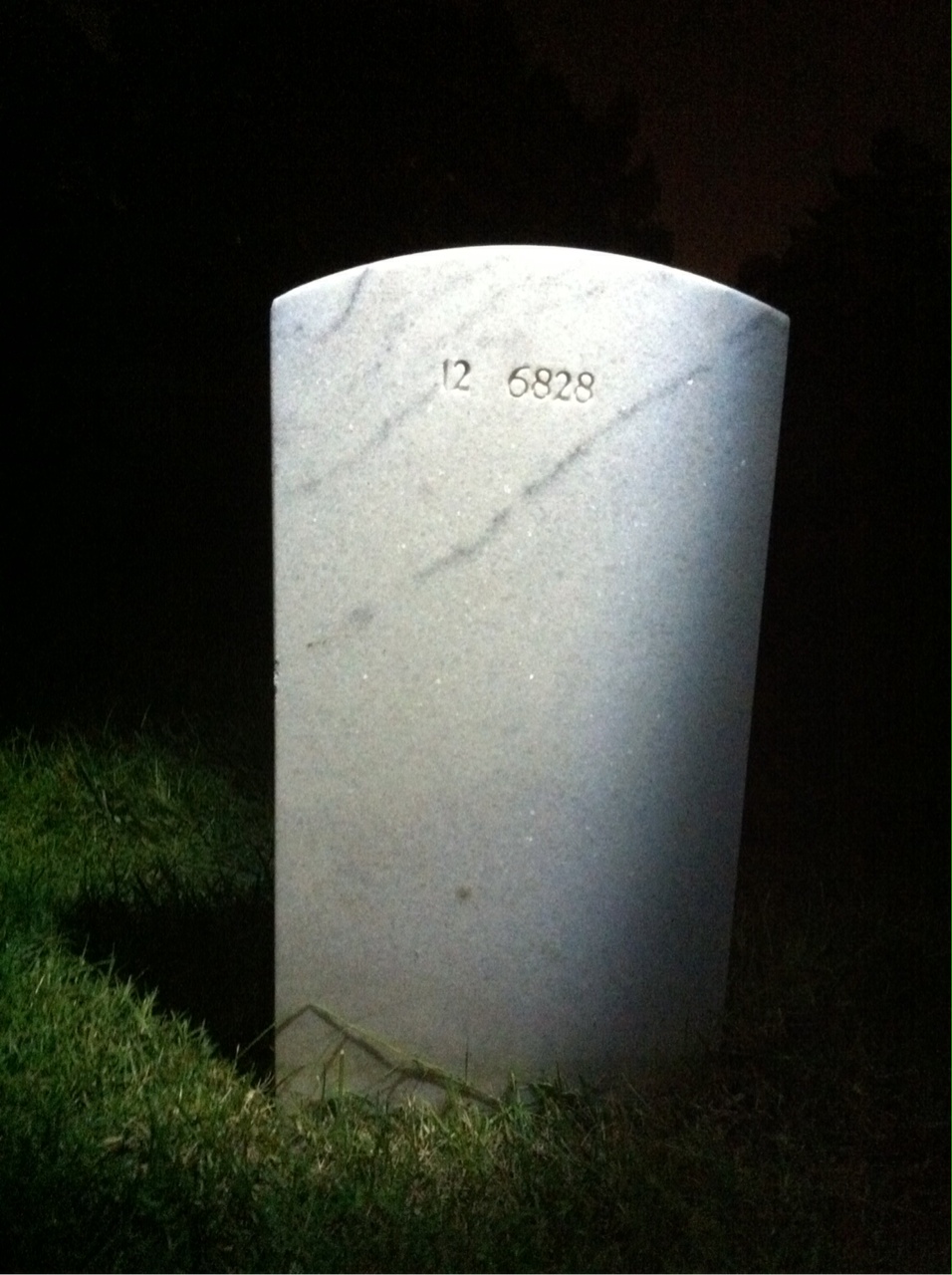 Back of headstone — William Morris