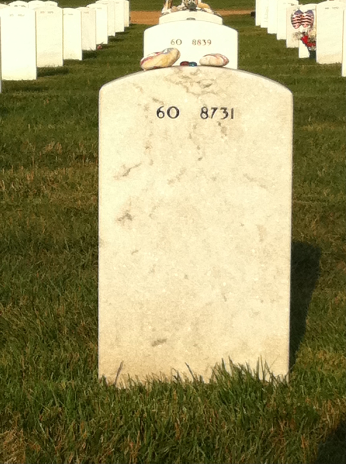 Back of headstone — William Dix