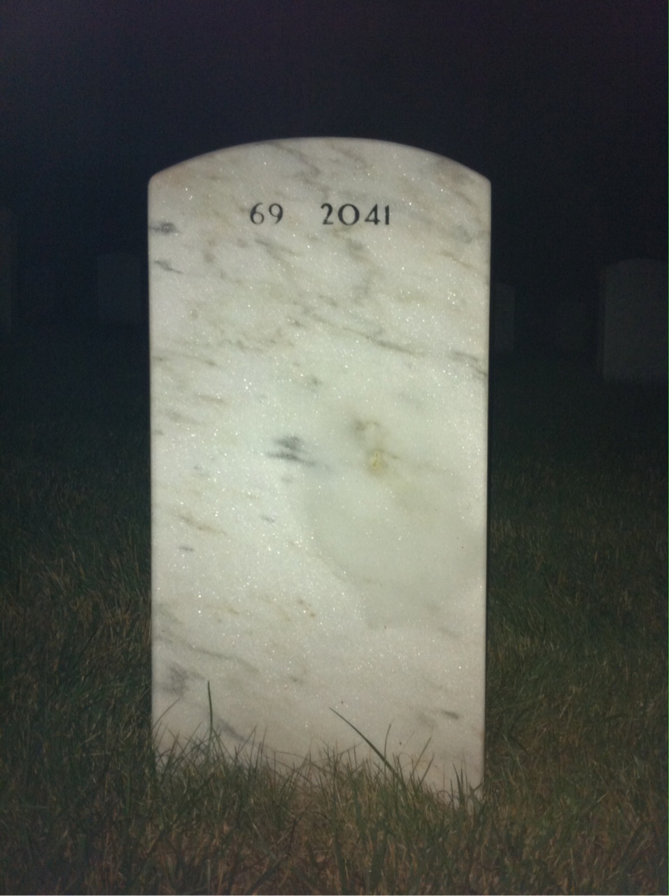 Back of headstone — Edward Taugher