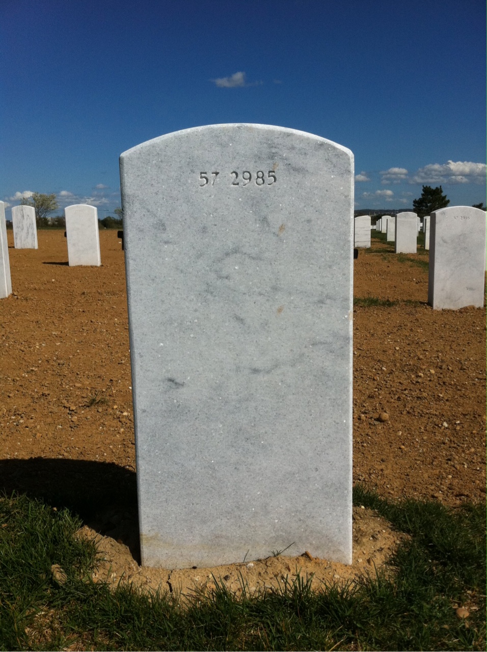 Back of headstone — Thomas Neil Thompson